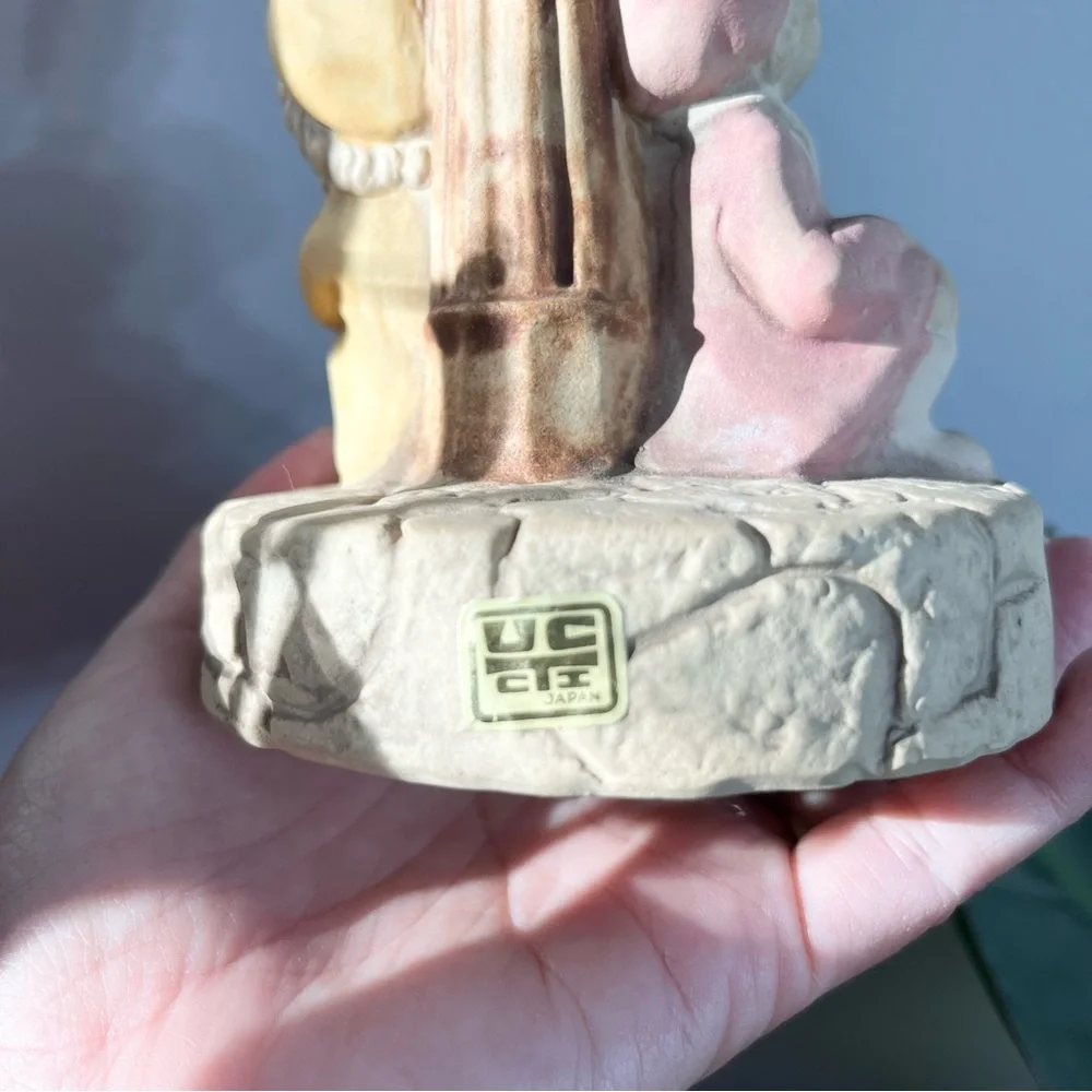Vintage UCTI Made in Japan Sleeping Kids Ceramic Figurine Part from Music Box - Picture 6 of 6